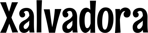 Vorschau des Bootsnamens "Xalvadora" als Schriftzug für "Bootsbeschriftung Neu 68"