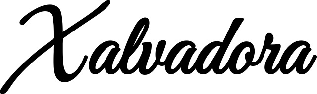 Vorschau des Bootsnamens "Xalvadora" als Schriftzug für "Style Klassisch 68"