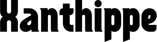 Vorschau des Bootsnamens "Xanthippe" als Schriftzug für "Bootsbeschriftung Neu 32"