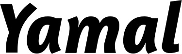 Vorschau des Bootsnamens "Yamal" als Schriftzug für "Bootsbeschriftung Kursiv 01"