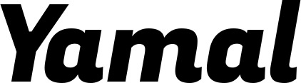 Vorschau des Bootsnamens "Yamal" als Schriftzug für "Bootsbeschriftung Kursiv 04"