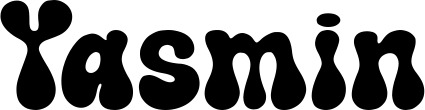 Vorschau des Bootsnamens "Yasmin" als Schriftzug für "Bootsbeschriftung Neu 62"