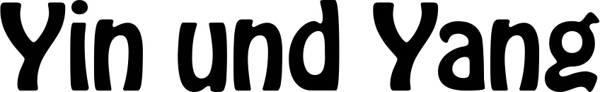 Vorschau des Bootsnamens "Yin und Yang" als Schriftzug für "Bootsbeschriftung Fett 01"