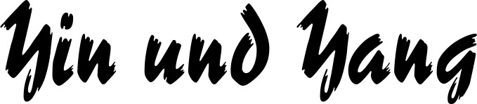 Vorschau des Bootsnamens "Yin und Yang" als Schriftzug für "Bootsbeschriftung Neu 10"