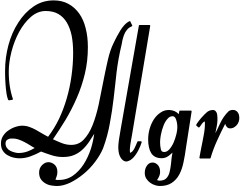 Vorschau des Bootsnamens "Ylgr" als Schriftzug für "Bootsbeschriftung Klassisch 76"