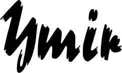 Vorschau des Bootsnamens "Ymir" als Schriftzug für "Style Neu 10"