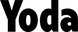 Vorschau des Bootsnamens "Yoda" als Schriftzug für "Bootsbeschriftung Fett 24"