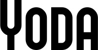 Vorschau des Bootsnamens "Yoda" als Schriftzug für "Bootsbeschriftung Neu 43"