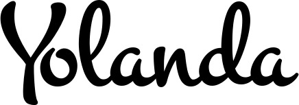 Vorschau des Bootsnamens "Yolanda" als Schriftzug für "Bootsbeschriftung Klassisch 81"
