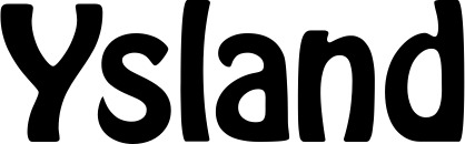 Vorschau des Bootsnamens "Ysland" als Schriftzug für "Bootsbeschriftung Fett 01"