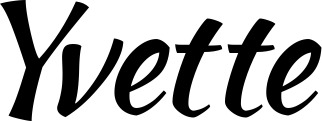 Vorschau des Bootsnamens "Yvette" als Schriftzug für "Bootsbeschriftung Klassisch 73"