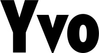 Vorschau des Bootsnamens "Yvo" als Schriftzug für "Bootsbeschriftung Fett 24"