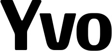 Vorschau des Bootsnamens "Yvo" als Schriftzug für "Bootsbeschriftung Fett 22"