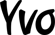 Vorschau des Bootsnamens "Yvo" als Schriftzug für "Bootsbeschriftung Klassisch 72"
