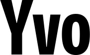 Vorschau des Bootsnamens "Yvo" als Schriftzug für "Bootsbeschriftung Fett 25"