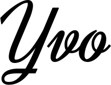 Vorschau des Bootsnamens "Yvo" als Schriftzug für "Bootsbeschriftung Klassisch 44"