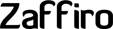 Vorschau des Bootsnamens "Zaffiro" als Schriftzug für "Bootsbeschriftung Normal 06"