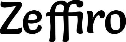Vorschau des Bootsnamens "Zeffiro" als Schriftzug für "Bootsbeschriftung Klassisch 94"