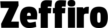 Vorschau des Bootsnamens "Zeffiro" als Schriftzug für "Bootsbeschriftung Fett 30"