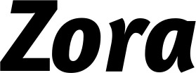 Vorschau des Bootsnamens "Zora" als Schriftzug für "Bootsbeschriftung Kursiv 01"