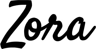 Vorschau des Bootsnamens "Zora" als Schriftzug für "Bootsbeschriftung Klassisch 96"