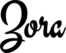 Vorschau des Bootsnamens "Zora" als Schriftzug für "Bootsbeschriftung Klassisch 63"