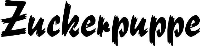 Vorschau des Bootsnamens "Zuckerpuppe" als Schriftzug für "Style Neu 10"