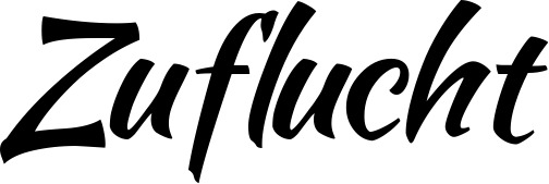 Vorschau des Bootsnamens "Zuflucht" als Schriftzug für "Bootsbeschriftung Klassisch 73"