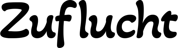 Vorschau des Bootsnamens "Zuflucht" als Schriftzug für "Style Klassisch 103"