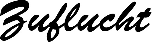 Vorschau des Bootsnamens "Zuflucht" als Schriftzug für "Bootsbeschriftung Klassisch 03"