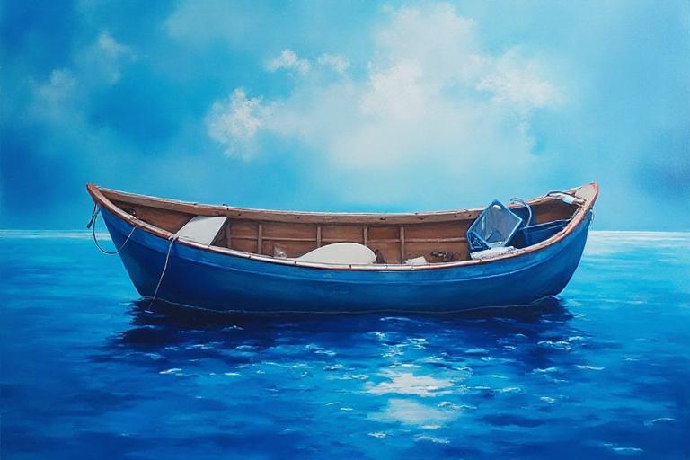 Bootsname Vivid Blue