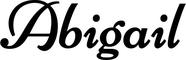 Bootsbeschriftung: Abigail
