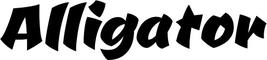 Bootsbeschriftung: Alligator