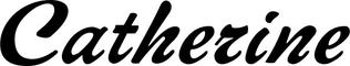 Bootsbeschriftung: Catherine