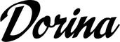 Bootsbeschriftung: Dorina