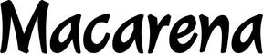 Bootsbeschriftung: Macarena