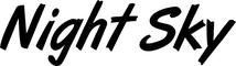 Bootsbeschriftung: Night Sky