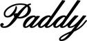 Bootsbeschriftung: Paddy