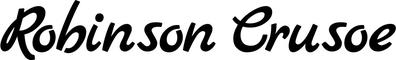 Bootsbeschriftung: Robinson Crusoe