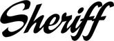 Bootsbeschriftung: Sheriff
