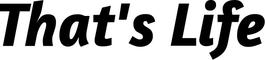 Bootsbeschriftung: That's Life