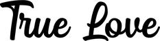 Bootsbeschriftung: True Love