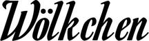 Bootsbeschriftung: Wölkchen